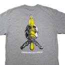 PIZZANISTA! SKULL & PIN T-SHIRT GREY 【 ピザニスタ! スカル & ピン Tシャツ グレー 】