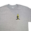 PIZZANISTA! SKULL & PIN T-SHIRT GREY 【 ピザニスタ! スカル & ピン Tシャツ グレー 】