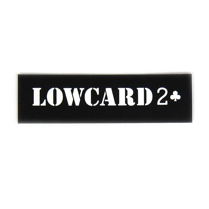 LOWCARD LOGO STICKER SMALL BLACK 【 ローカード ロゴ ステッカー スモール ブラック 】