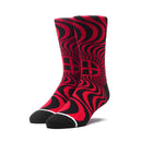 HUFｘ SPITFIRE SWIRL SOCKS RED【 ハフ スピットファイア ソックス 】