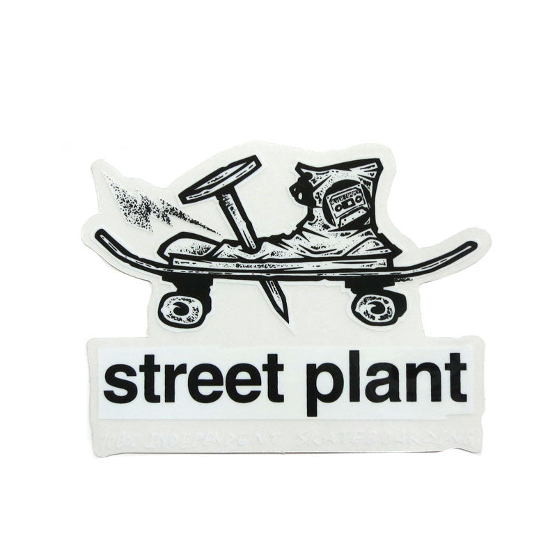 STREET PLANT NAILED CLEAR BASE STICKER WHITE【ストリートプラント ネイルド クリア ベース ステッカー ホワイト 】