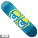 KROOKED TEAM EYES DECK 8.06 BLUE/YELLOW 【 クルキッド チーム アイズ デッキ ブラック ブルー  】
