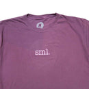 SML. WHEELS OG EMBROIDERED CENTER LOGO TEE  BERRY【 スモール ウィール OG センター ロゴ Tシャツ ベリー 】