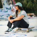 VANS SK8-HI PRO DELFINO BLACK/OIL BLUE【 バンズ スケート ハイ プロ デルフィノ スケート シューズ 】