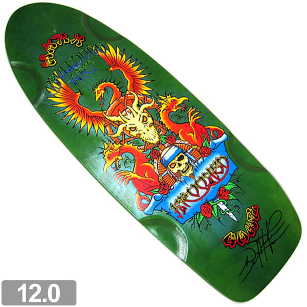 BULLDOG SKATES LTD KROOKED DECK GREEN 12x33 【 BDS ブルドックスケート クルケッド コラボ 100枚限定 デッキ】