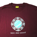 IGGY NYC WORRY ABOUT YOURSELF T-SHIRTS MAROON 【 イギー ウォリー アバウト ユアセルフ Tシャツ マルーン 】