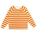 WKND STRIPE LONG SLEEVE SHIRT ORANGE CREAM 【 ウィークエンド ストライプ ロング スリーブ シャツ オレンジ クリーム 】