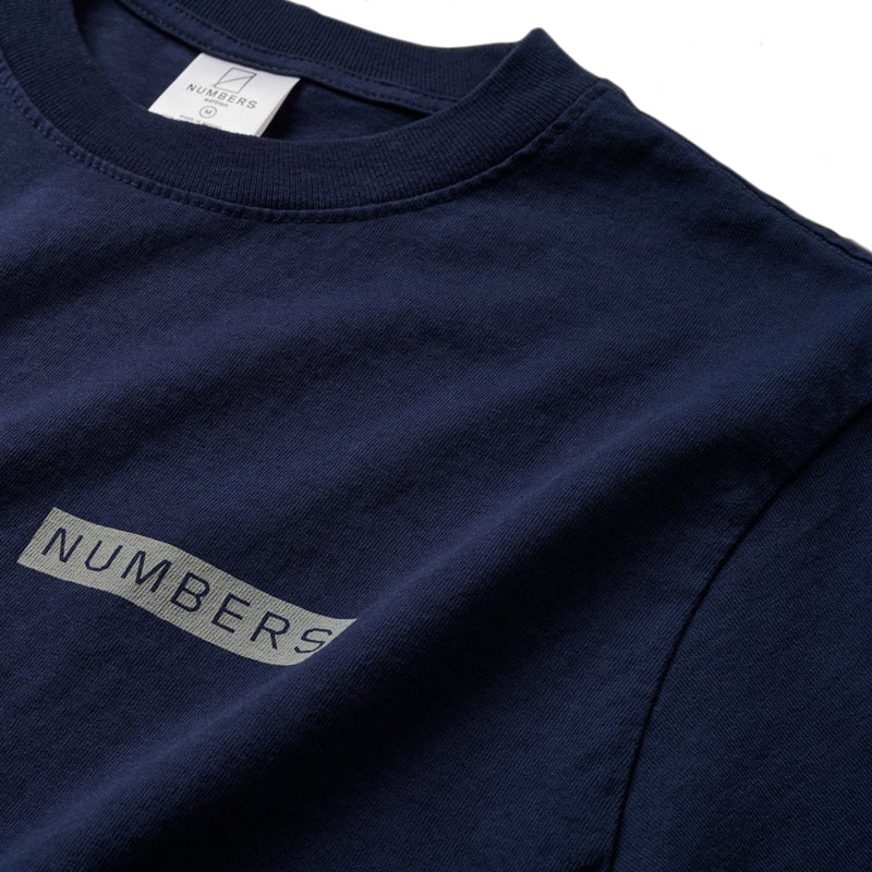 NUMBERS EDITION MITERED LOGO T-SHIRTS NAVY 【 ナンバーズ エディション ロゴ Tシャツ ネイビー 】