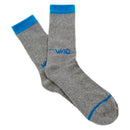 WKND LINE LOGO SOCK GREY BLUE 【 ウィークエンド ライン ロゴ ソックス グレー ブルー 】