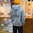 STOKE BONFIRE ZIP HOODIE HEATHER GRAY 【 ストーク ボンファイアー ジップ フーディー ヘザー グレー 】