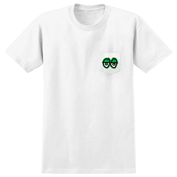 KROOKED STRAIT EYES TEE GREEN / WHITE 【 クルキッド ストレイト アイズ Tシャツ グリーン / ホワイト 】