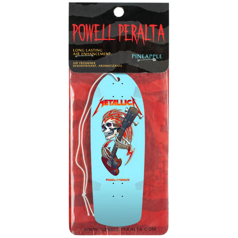 POWELL-PERALTA METALLICA COLLAB LIGHT BLUE AIR FRESHENER PINEAPPLE SCENT 【 パウエル ペラルタ メタリカ コラボ ライト ブルー エアー フレッシュナー パイナップル セント 】