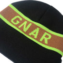 GNARHUNTERS GNAR INTARSIA BLACK BEANIE 【 ナーハンターズ ナー インターシャ ブラック ビーニー 】