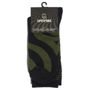SPITFIRE BIGHEAD FILL EMB SWIRL CREW SOCKS BLACK / OLIVE / RED 【 スピットファイア ビッグヘッド フィル EMB スワール クルー ソックス ブラック / オリーブ / レッド 】