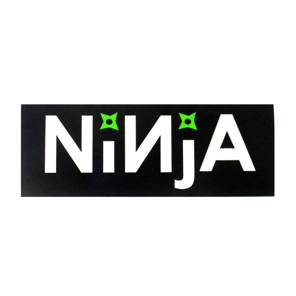 NINJA BLACK / GREEN LOGO STICKER 【 ニンジャ ブラック / グリーン ロゴ ステッカー  】