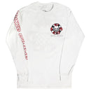RIP CITY CHECKER CIRCLE LOGO L/S T-SHIRT WHITE 【 リップ シティ チェッカー サイクル ロゴ ホワイト 長袖 】