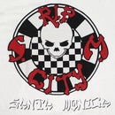 RIP CITY CHECKER CIRCLE LOGO L/S T-SHIRT WHITE 【 リップ シティ チェッカー サイクル ロゴ ホワイト 長袖 】