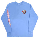 RIP CITY CHECKER CIRCLE LOGO L/S T-SHIRT SKY BLUE 【 リップ シティ チェッカー サイクル ロゴ スカイ ブルー 長袖  】