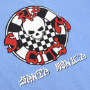 RIP CITY CHECKER CIRCLE LOGO L/S T-SHIRT SKY BLUE 【 リップ シティ チェッカー サイクル ロゴ スカイ ブルー 長袖  】