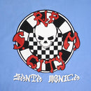 RIP CITY CHECKER CIRCLE LOGO L/S T-SHIRT SKY BLUE 【 リップ シティ チェッカー サイクル ロゴ スカイ ブルー 長袖  】