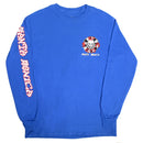 RIP CITY CHECKER CIRCLE LOGO L/S T-SHIRT BLUE 【 リップ シティ チェッカー サイクル ロゴ ブルー長袖  】