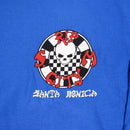 RIP CITY CHECKER CIRCLE LOGO L/S T-SHIRT BLUE 【 リップ シティ チェッカー サイクル ロゴ ブルー長袖  】