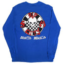 RIP CITY CHECKER CIRCLE LOGO L/S T-SHIRT BLUE 【 リップ シティ チェッカー サイクル ロゴ ブルー長袖  】