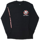 RIP CITY CHECKER CIRCLE LOGO L/S T-SHIRT BLACK 【 リップ シティ チェッカー サイクル ロゴ ブラック  長袖 】