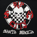 RIP CITY CHECKER CIRCLE LOGO L/S T-SHIRT BLACK 【 リップ シティ チェッカー サイクル ロゴ ブラック  長袖 】