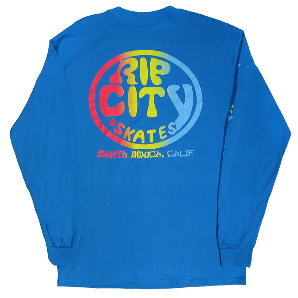 RIP CITY CLASSIC OG LOGO L/S T-SHIRT BLUE 【 リップ シティ クラシック OG ロゴ ロングスリーブ Tシャツ ブルー 】