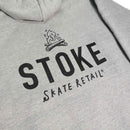 STOKE BONFIRE ZIP HOODIE HEATHER GRAY 【 ストーク ボンファイアー ジップ フーディー ヘザー グレー 】