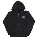STOKE BONFIRE ZIP HOODIE BLACK 【 ストーク ボンファイアー ジップ フーディー ブラック 】