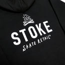 STOKE BONFIRE ZIP HOODIE BLACK 【 ストーク ボンファイアー ジップ フーディー ブラック 】