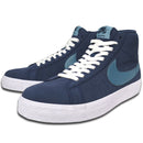 NIKE SB ZOOM BLAZER MID MIDNIGHT NAVY / BLACK / NOISE AQUA 【 ナイキ エスビー ズーム ブレザー ミッド ミッドナイト ネイビー / ブラック / ノイズ アクア シューズ 】