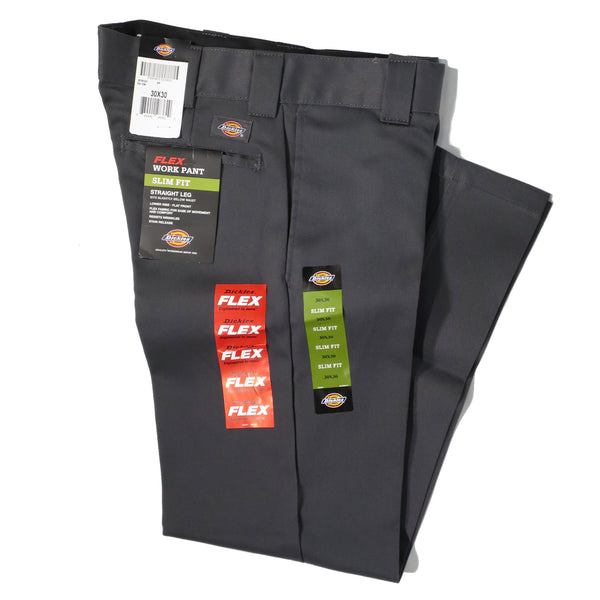 DICKIES 873 SLIM FLEX WORK PANTS CHARCOAL 【 ディッキーズ 873