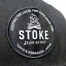 STOKE BONFIRE SNAPBACK HAT BLACK 【 ストーク ボンファイア スナップバック ハット キャップ ブラック 】