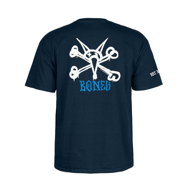 直営店に限定 POWELL-PERALTA ラット ボーンズ 【 T-SHIRTS NAVY BONES RAT ウエア