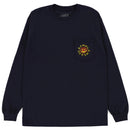 ANTI HERO GRIMPLE STIX LONG SLEEVE T SHIRT NAVY 【 アンタイヒーロー グリンプル スティックス ポケット 長袖Tシャツ ブラック 】