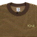 POLAR SKATE CO. TERRY STRIPE TEE BROWN 【 ポーラー テリー ストライプ Tシャツ ブラウン 】