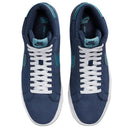 NIKE SB ZOOM BLAZER MID MIDNIGHT NAVY / BLACK / NOISE AQUA 【 ナイキ エスビー ズーム ブレザー ミッド ミッドナイト ネイビー / ブラック / ノイズ アクア シューズ 】