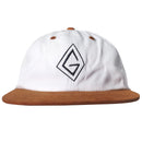 GNARHUNTERS G LOGO SNAPBACK WHITE / ALMOND 【 ナーハンターズ G ロゴ スナップバック ホワイト / アーモンド 】