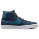NIKE SB ZOOM BLAZER MID MIDNIGHT NAVY / BLACK / NOISE AQUA 【 ナイキ エスビー ズーム ブレザー ミッド ミッドナイト ネイビー / ブラック / ノイズ アクア シューズ 】