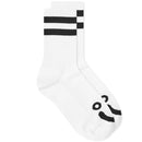 POLAR SKATE CO. HAPPY SAD SOCKS WHITE 【 ポーラー ハッピー サッド ソックス ホワイト 】