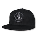 STOKE BONFIRE SNAPBACK HAT BLACK 【 ストーク ボンファイア スナップバック ハット キャップ ブラック 】