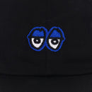 KROOKED EYES STRAPBACK CAP BLACK / BLUE 【 クルキッド アイズ ストラップバック キャップ ブラック / ブルー 】