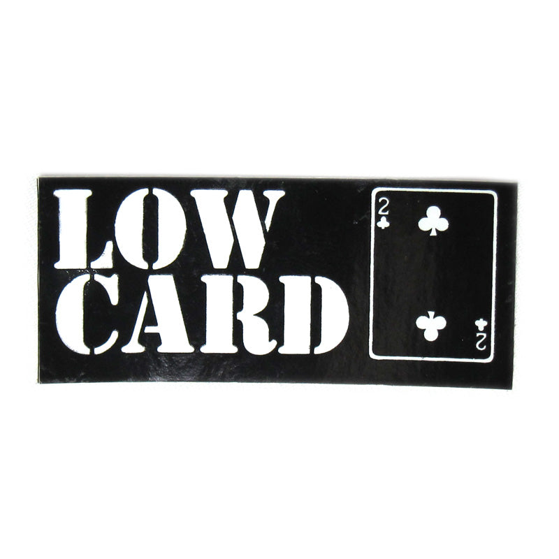 LOWCARD LOGO STICKER BLACK 【 ローカード ロゴ ステッカー ブラック 】