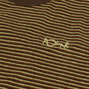 POLAR SKATE CO. TERRY STRIPE TEE BROWN 【 ポーラー テリー ストライプ Tシャツ ブラウン 】