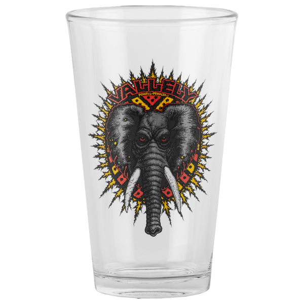 POWELL-PERALTA PINT GLASS MIKE VALLELY ELEPHANT 【 パウエル ペラルタ パイント グラス マイク バレリー エレファント 】