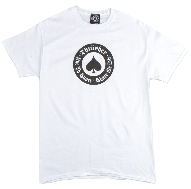 THRASHER OATH WHITE T-SHIRTS 【 スラッシャー オウス ホワイト Tシャツ 】