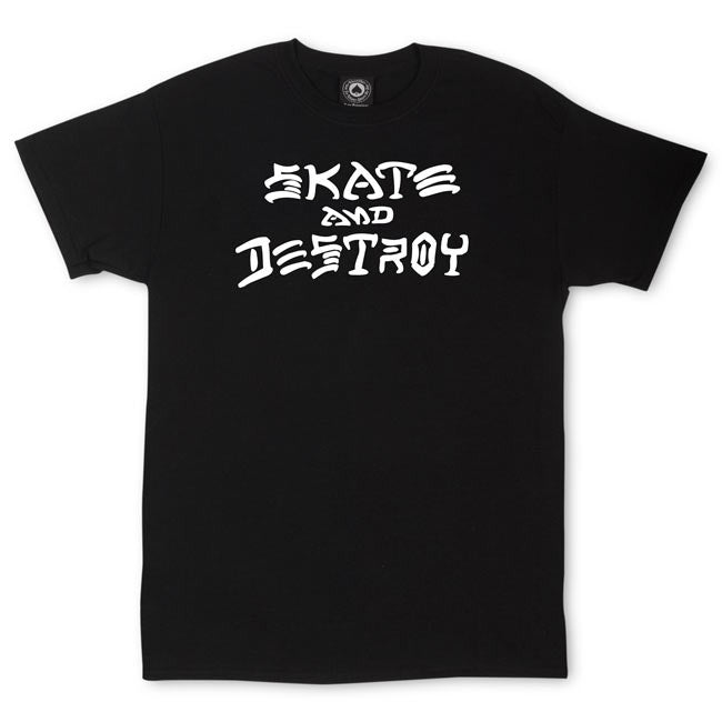 THRASHER SKATE AND DESTROY BLACK T-SHIRTS 【 スラッシャー スケート アンド デストロイ ブラック Tシャツ 】